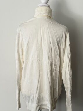 H&M Off-White Slim Fit Knit Sweater